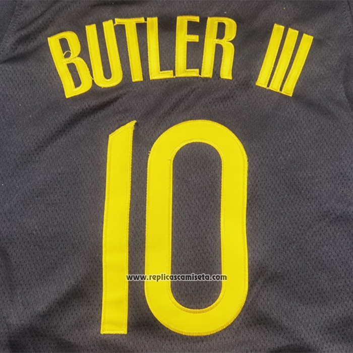 Camiseta Golden State Warriors Jimmy Butler III NO 10 Statement 2024-25 Negro